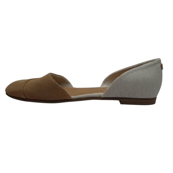 Toms Jutti Brown Suede D'orsay Flats Womens 10 - Picture 3 of 13